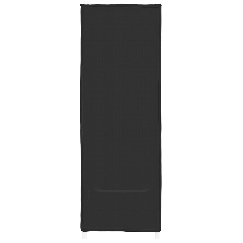 vidaXL Παπουτσοθήκη Μαύρη 60 x 28 x 90 εκ. Υφασμάτινη