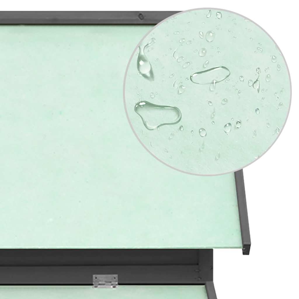 vidaXL Κοτέτσι Γκρι & Λευκό 150 x 96 x 110 εκ. από Μασίφ Ξύλο Ελάτης