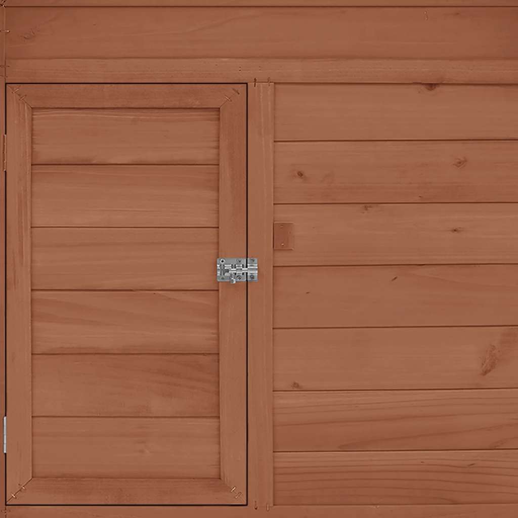 vidaXL Κοτέτσι Μόκα & Λευκό 150 x 96 x 110 εκ. από Μασίφ Ξύλο Ελάτης