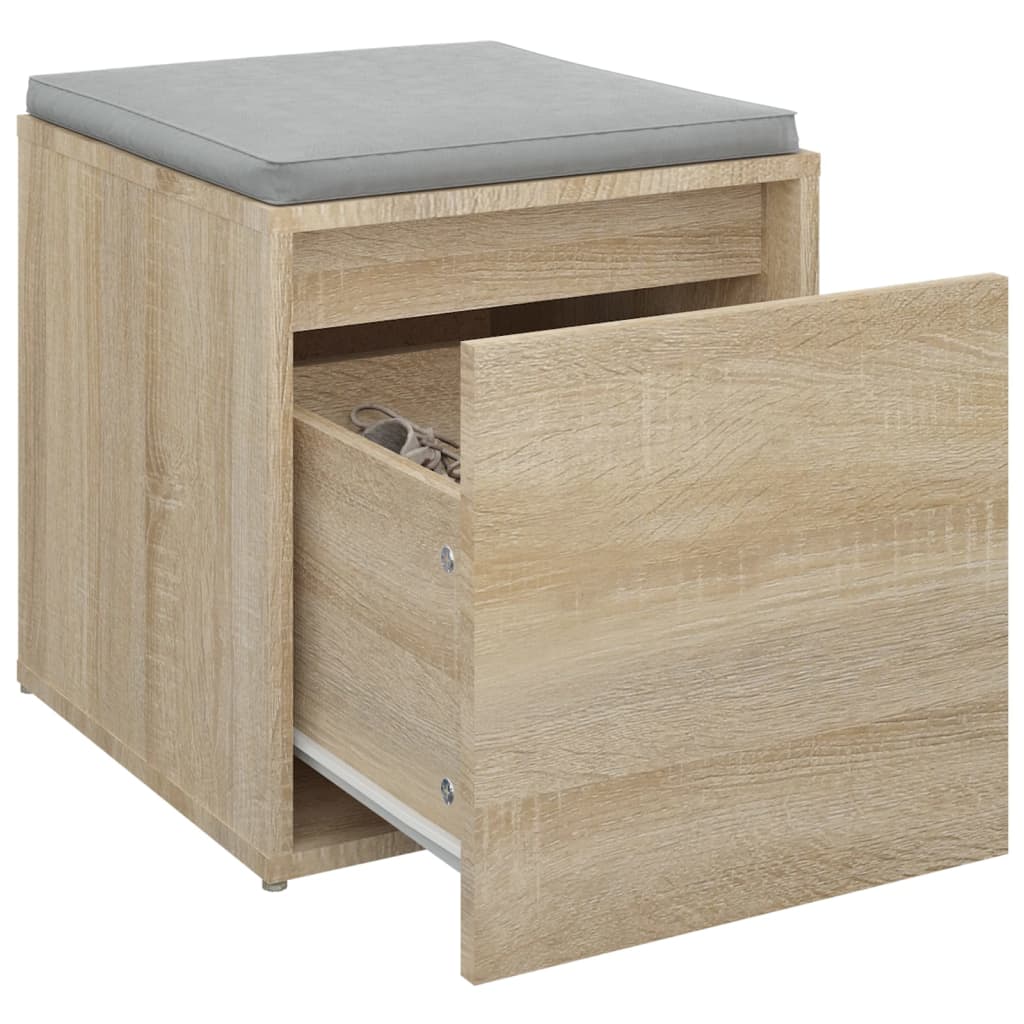 vidaXL Κουτί με Συρτάρι Sonoma Δρυς 40,5x40x40 εκ. Επεξεργασμένο Ξύλο