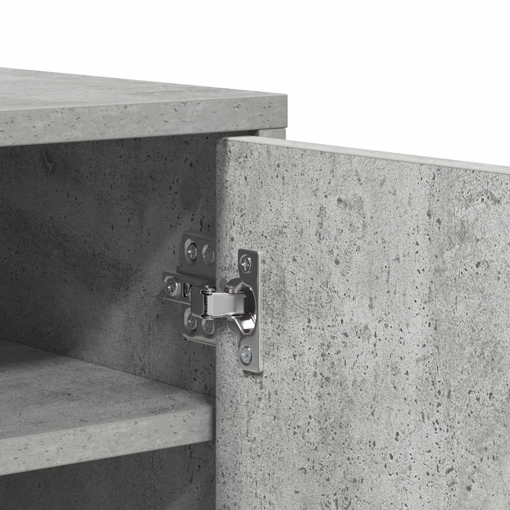 vidaXL Παπουτσοθήκη Γκρι Σκυροδέματος 60 x 35 x 70 εκ. από Επεξ. Ξύλο