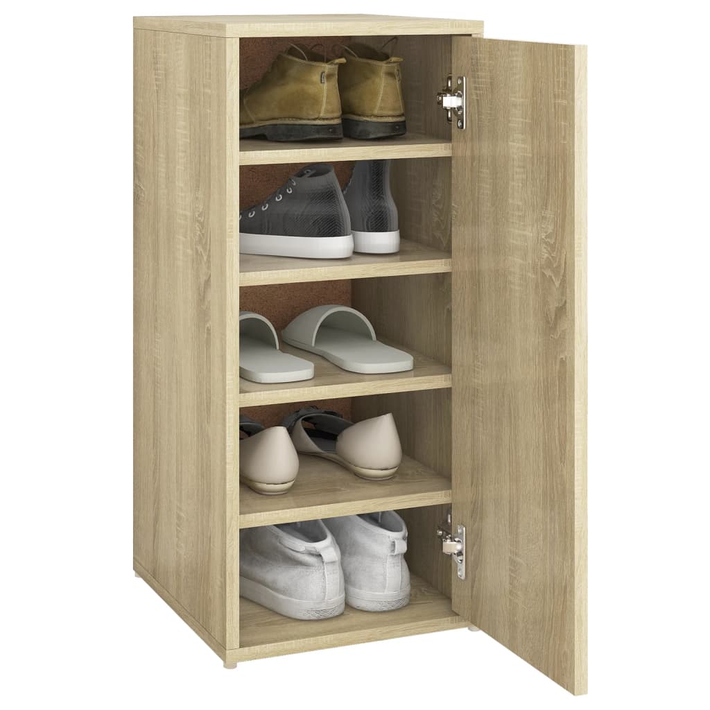 vidaXL Παπουτσοθήκη Sonoma Δρυς 32 x 35 x 70 εκ. από Μοριοσανίδα