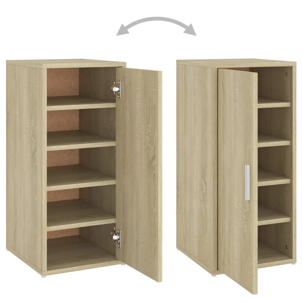 vidaXL Παπουτσοθήκη Sonoma Δρυς 32 x 35 x 70 εκ. από Μοριοσανίδα