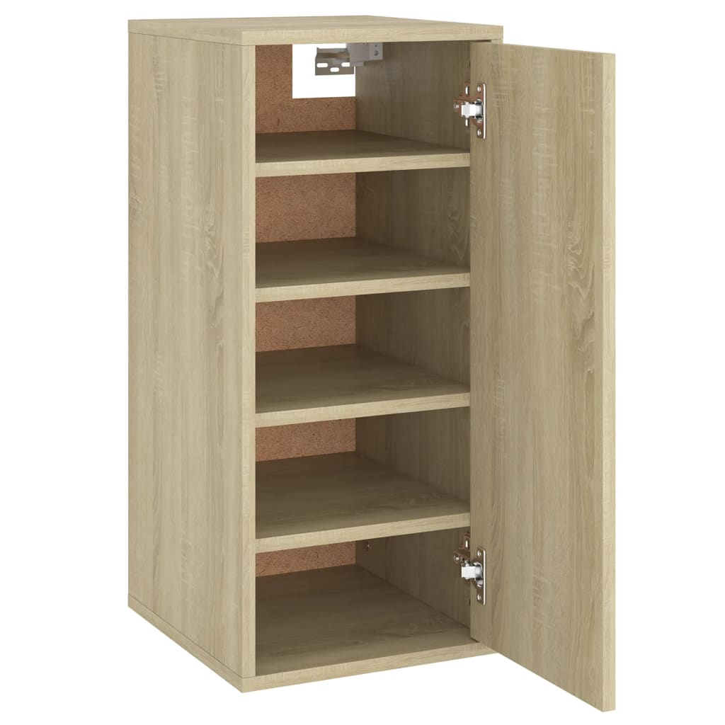 vidaXL Παπουτσοθήκη Sonoma Δρυς 32 x 35 x 70 εκ. από Μοριοσανίδα