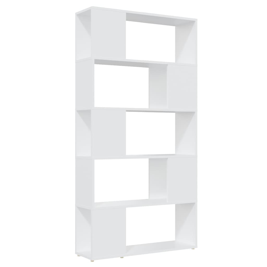vidaXL Βιβλιοθήκη/Διαχωριστικό Χώρου Λευκό 80x24x155 εκ. Μοριοσανίδα
