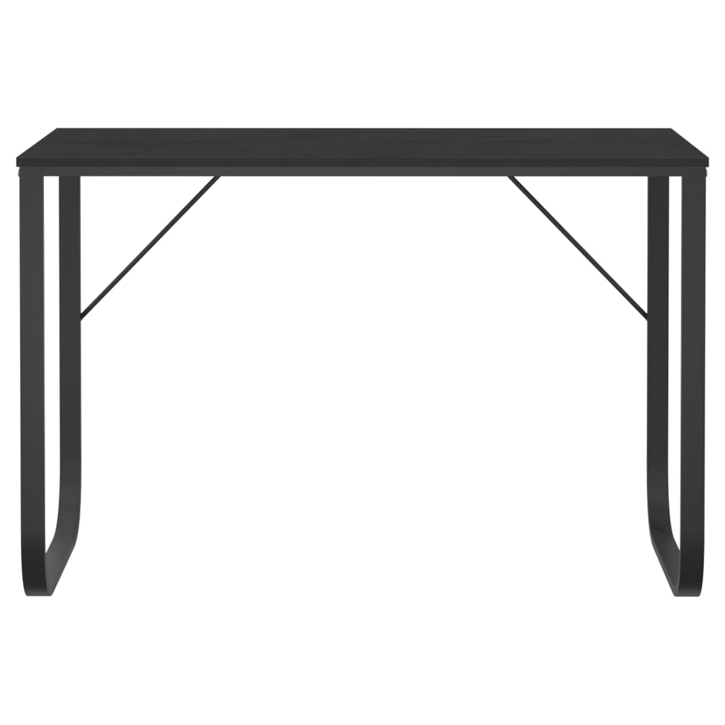 vidaXL Γραφείο Υπολογιστή Μαύρο 110 x 60 x 73 εκ. από Μοριοσανίδα