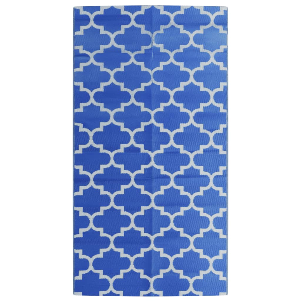 vidaXL Χαλί εξωτερικού χώρου ARAKIL μπλε 80x150 cm PP