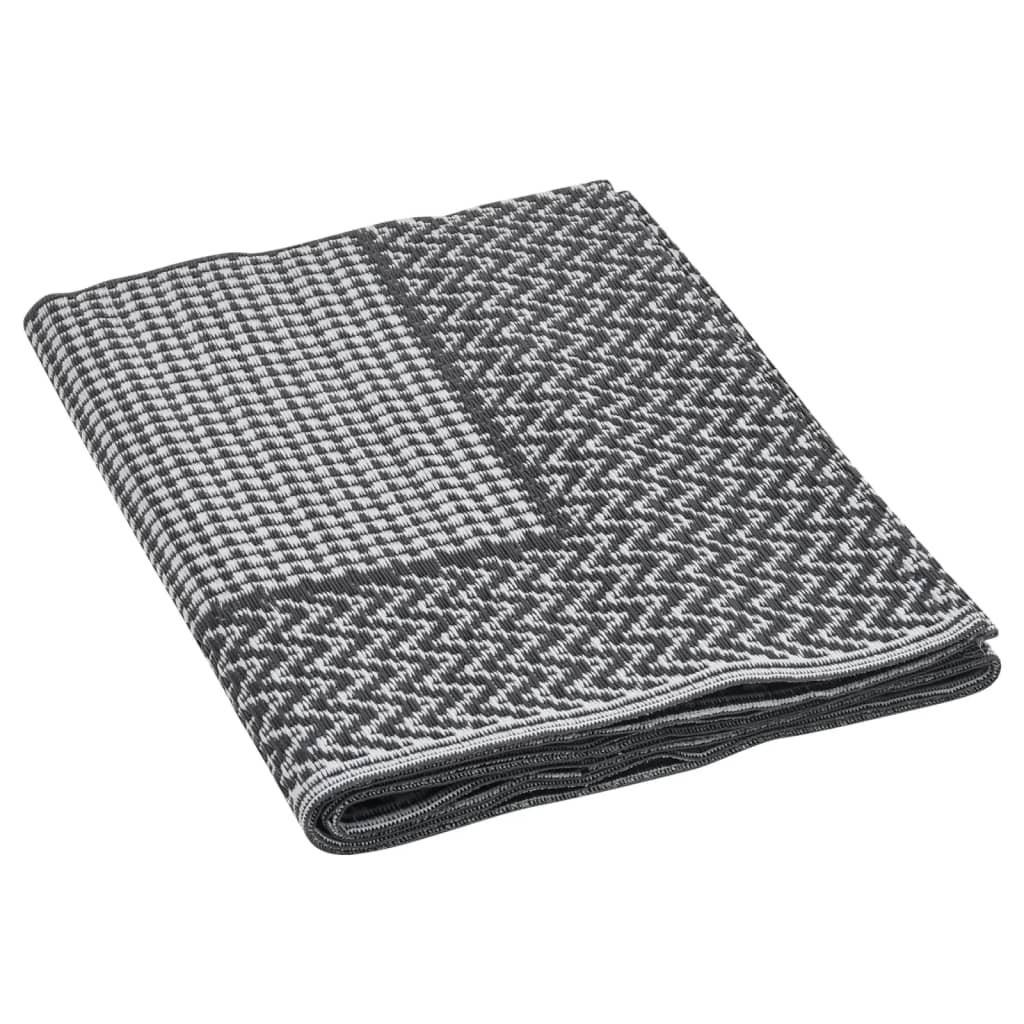 vidaXL Χαλί εξωτερικού χώρου ARAKIL Μαύρο 140x200 cm PP