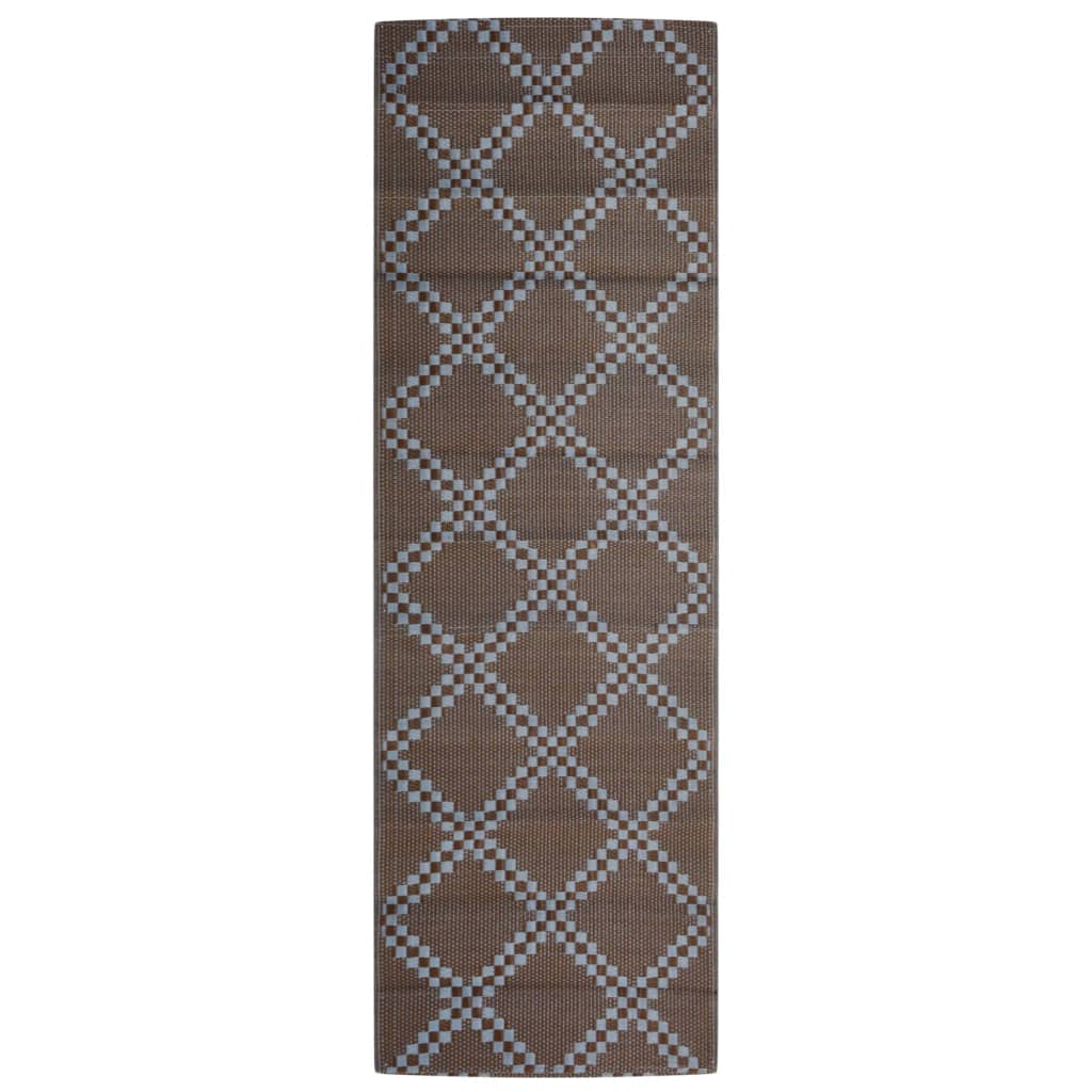 vidaXL Χαλί εξωτερικού χώρου ARAKIL Καφέ 80x250 cm PP