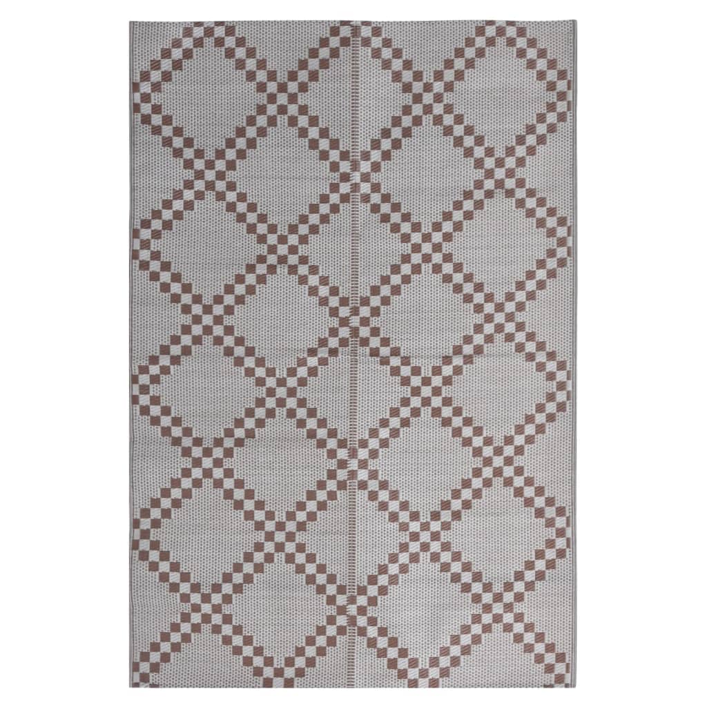 vidaXL Χαλί εξωτερικού χώρου ARAKIL Καφέ 140x200 cm PP