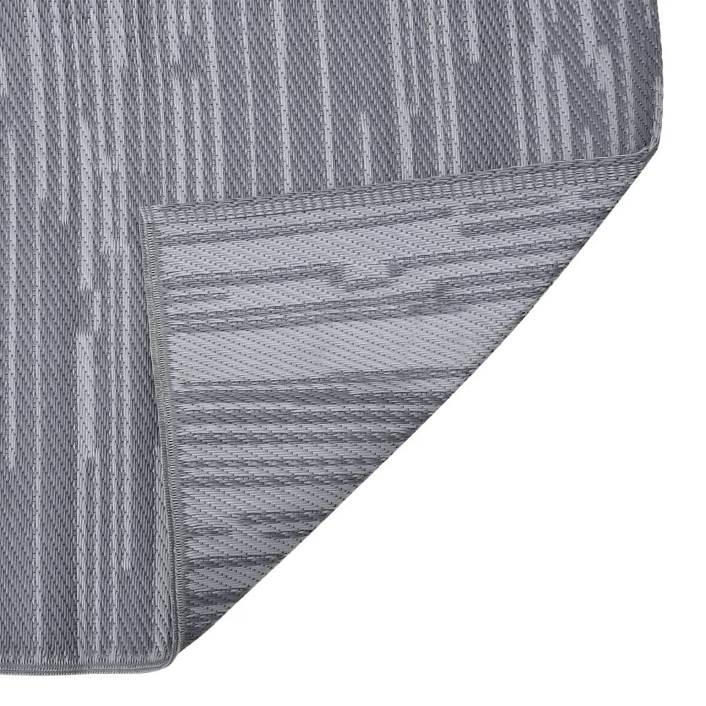 vidaXL Χαλί εξωτερικού χώρου ARAKIL Ανθρακί 80x250 cm PP