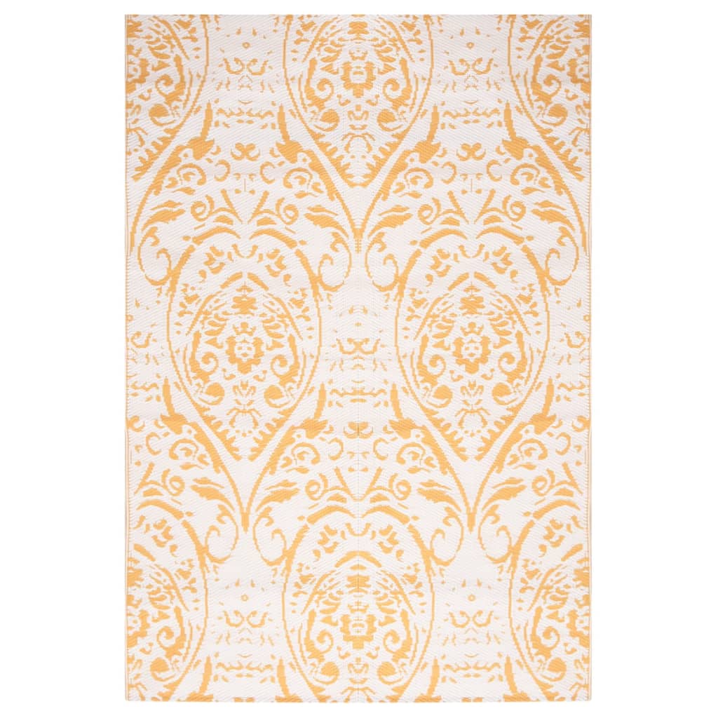 vidaXL Χαλί εξωτερικού χώρου ARAKIL Κίτρινο 140x200 cm PP