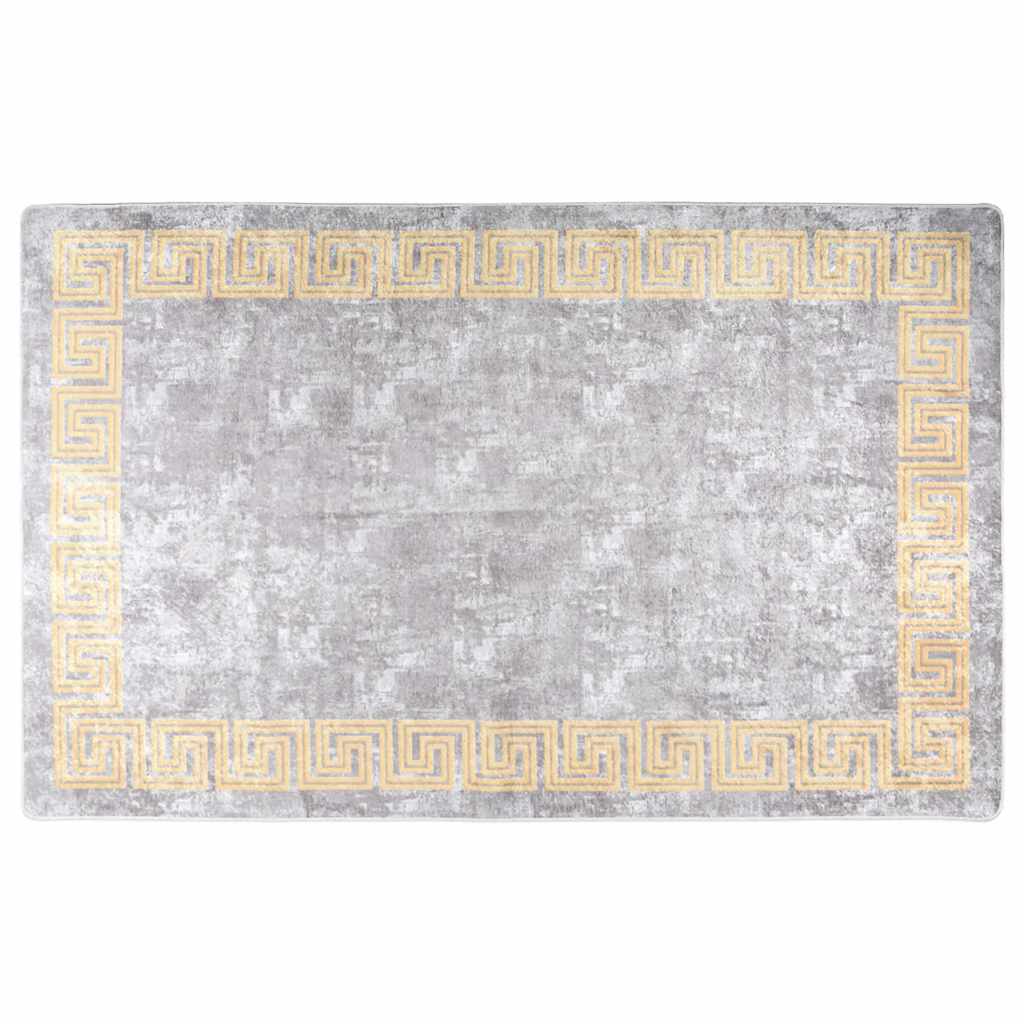 vidaXL Χαλί Πλενόμενο Αντιολισθητικό Γκρι 160 x 230 εκ.