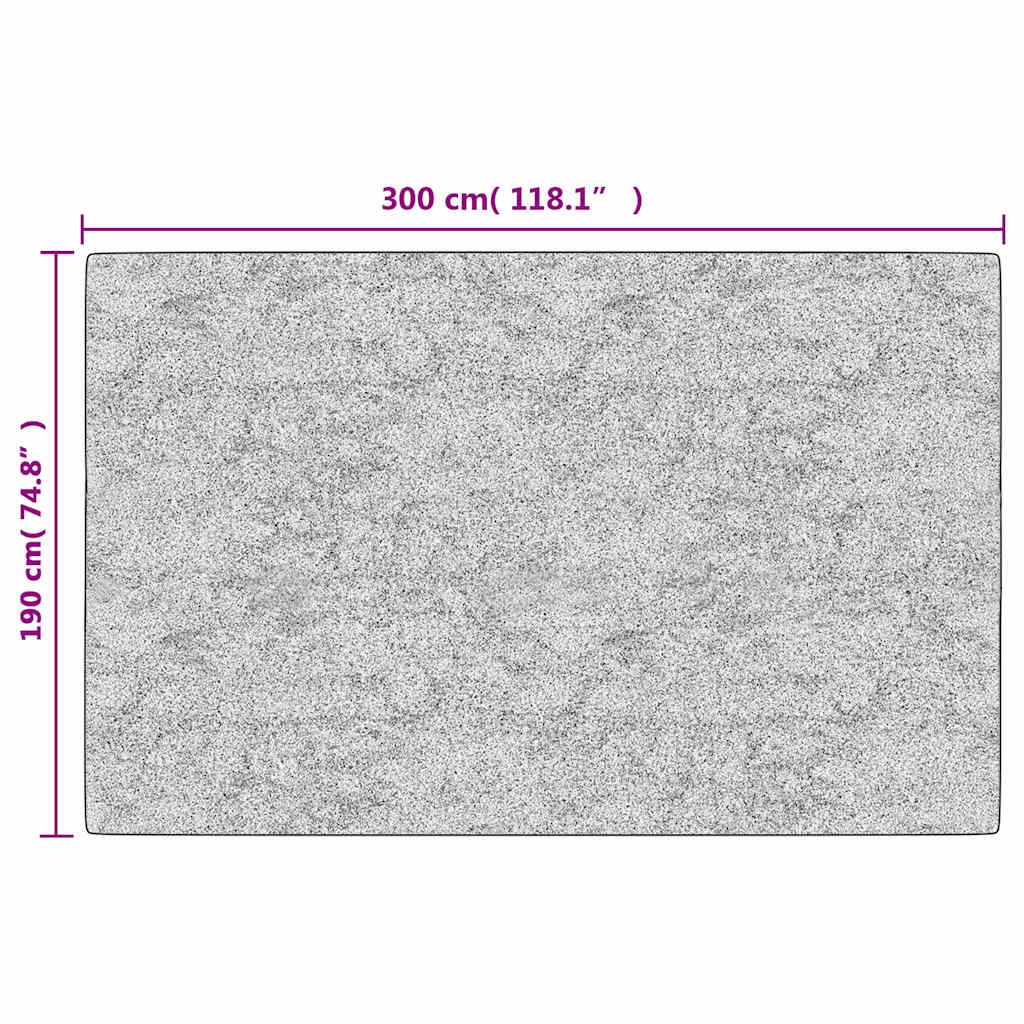 vidaXL Χαλί Πλενόμενο Αντιολισθητικό Γκρι 190 x 300 εκ.