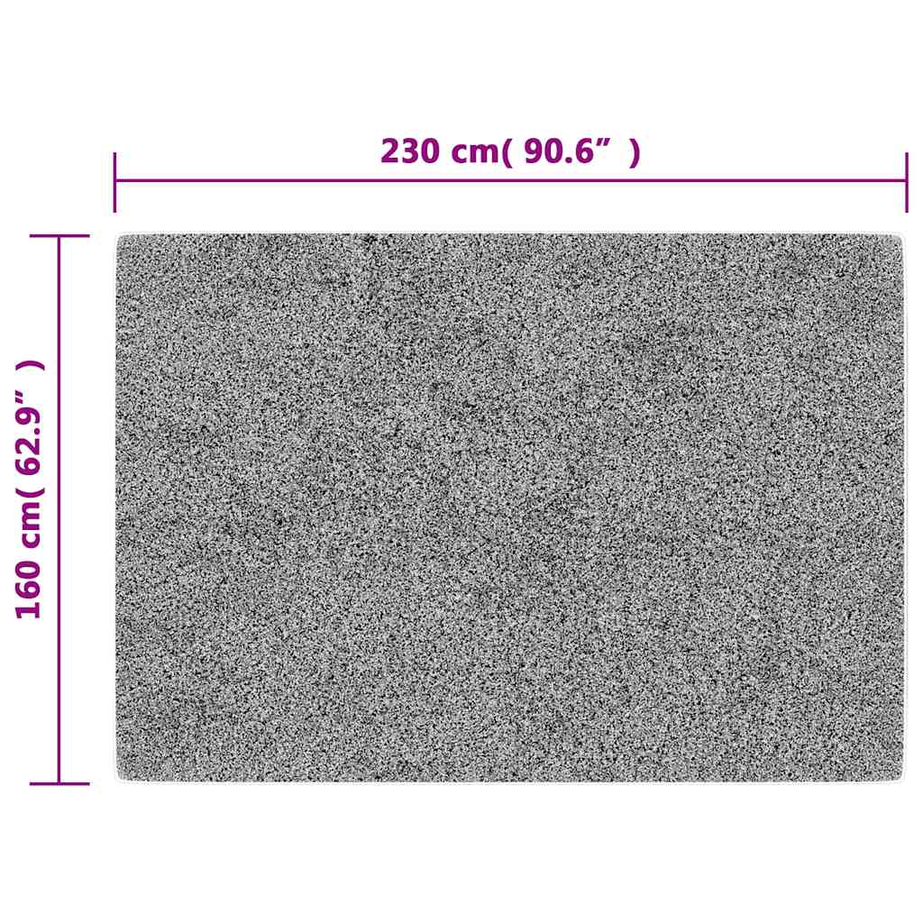vidaXL Χαλί Πλενόμενο Αντιολισθητικό Ανθρακί 160 x 230 εκ.