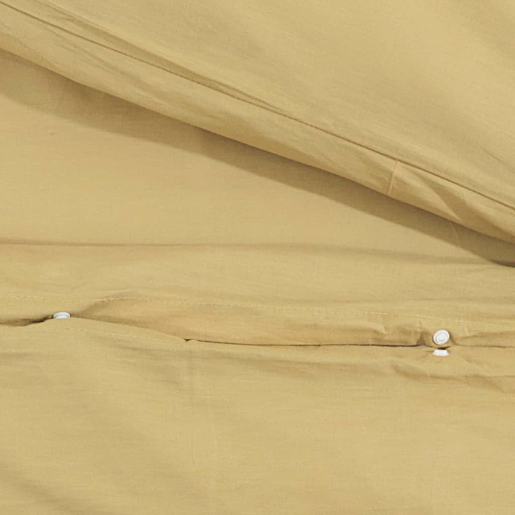 vidaXL Σετ Παπλωματοθήκης Taupe 140x200 εκ. Ελαφρύ Ύφασμα Μικροϊνών