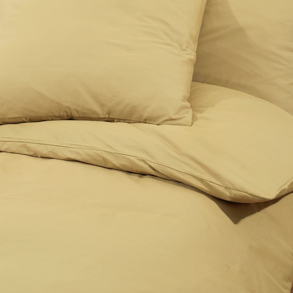 vidaXL Σετ Παπλωματοθήκης Taupe 200 x 200 εκ. Ελαφρύ Ύφασμα Μικροϊνών