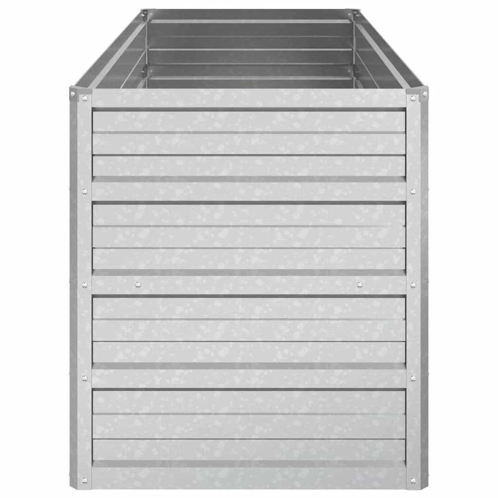 vidaXL Ζαρντινιέρα Υπερυψωμένη Ασημί 100x40x45 εκ. Γαλβανισμ. Χάλυβας