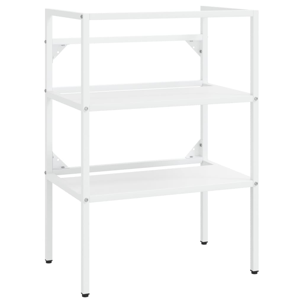 vidaXL Έπιπλο Μπάνιου Λευκό 59 x 38 x 83 εκ. Σιδερένιο