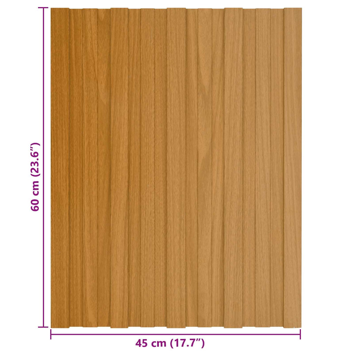 vidaXL Πάνελ οροφής 12 pcs Φυσικό 60 x 45 cm Γαλβανισμένος χάλυβας