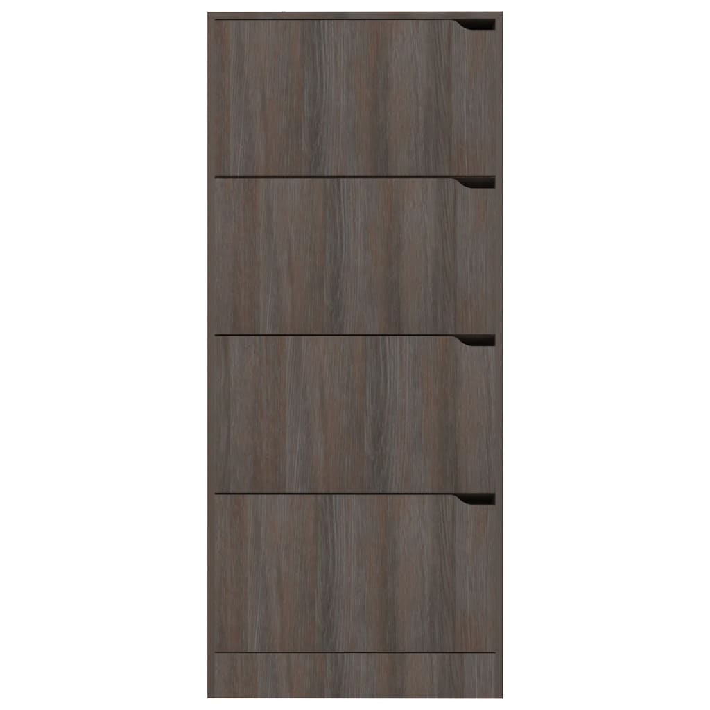 vidaXL Παπουτσοθήκη 4 Πόρτες Γκρι Sonoma Δρυς 59x24x136 εκ Επεξ. Ξύλο