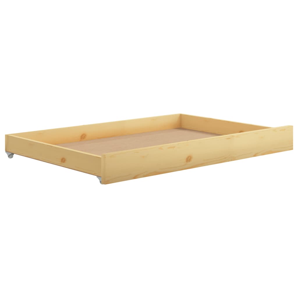 vidaXL Καναπές Κρεβάτι Συρόμενος 2x(90x200) εκ. από Μασίφ Ξύλο Πεύκου