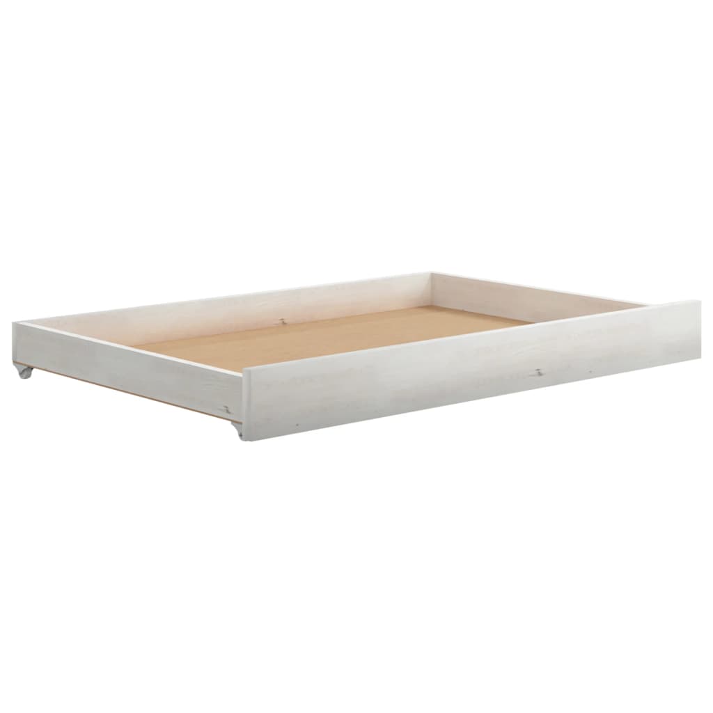 vidaXL Καναπές Κρεβάτι Συρόμενος Λευκός 2x(90x200) εκ. Ξύλο Πεύκου