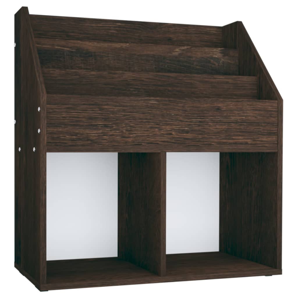 vidaXL Παιδική Ραφιέρα Περιοδ. Καπνιστή Δρυς 71x30x78,5εκ Μοριοσανίδα
