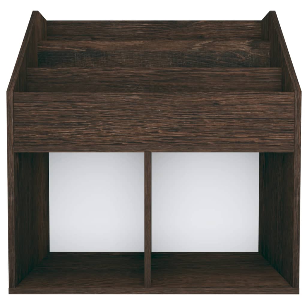 vidaXL Παιδική Ραφιέρα Περιοδ. Καπνιστή Δρυς 71x30x78,5εκ Μοριοσανίδα