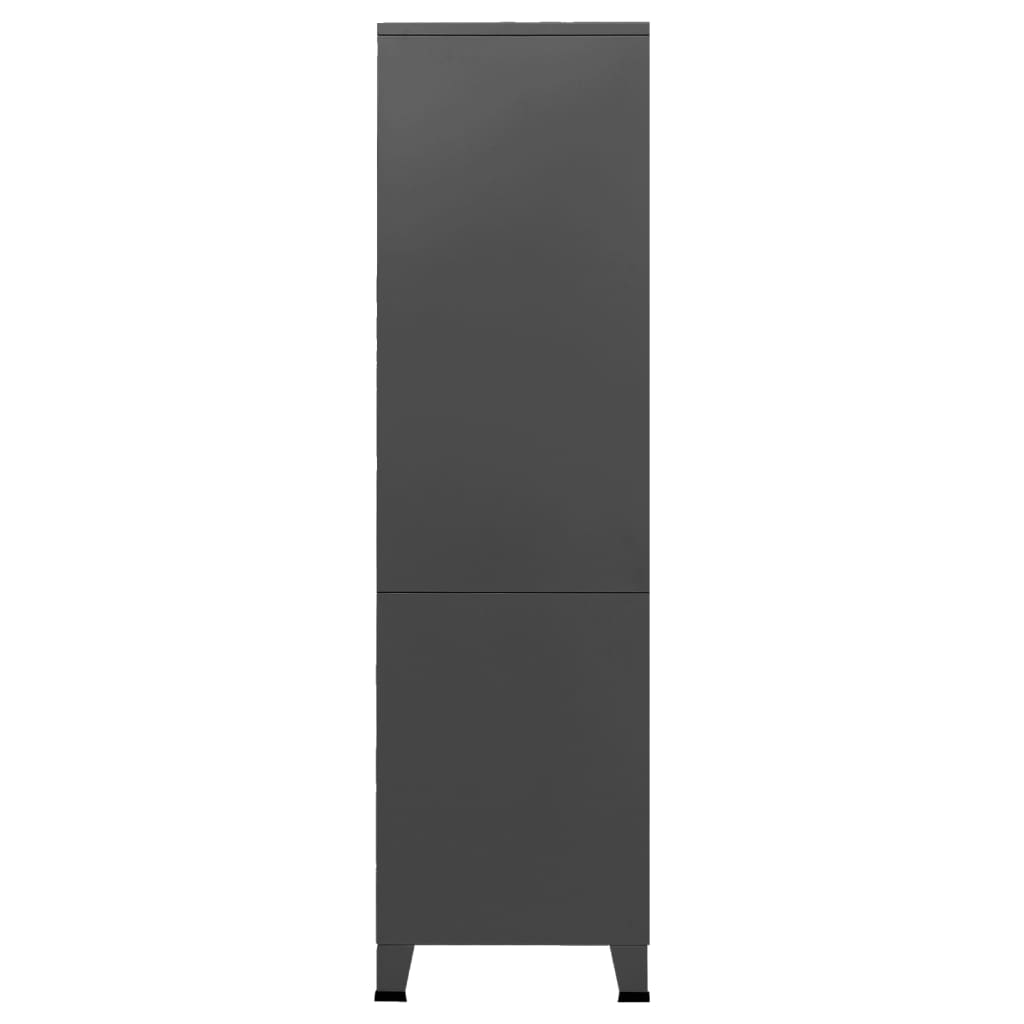 vidaXL Ντουλάπα Βιομηχανική Ανθρακί 90 x 50 x 180 εκ. Μεταλλική