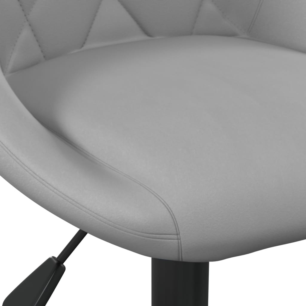 vidaXL Καρέκλες Τραπεζαρίας Περιστρεφόμενες 6 τεμ. Αν. Γκρι Βελούδινες
