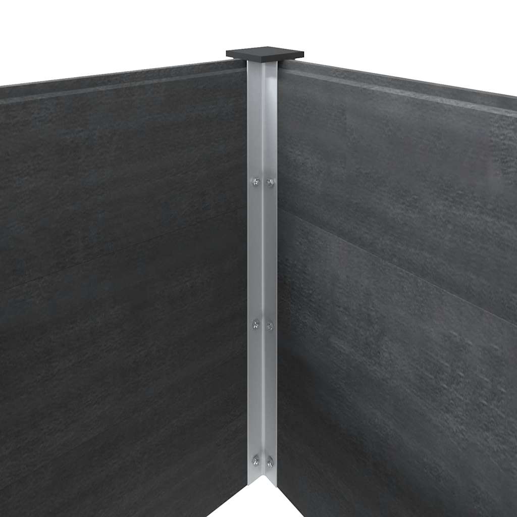 vidaXL Ζαρντινιέρα Υπερυψωμένη Γκρι 200 x 100 x 54 εκ. από WPC