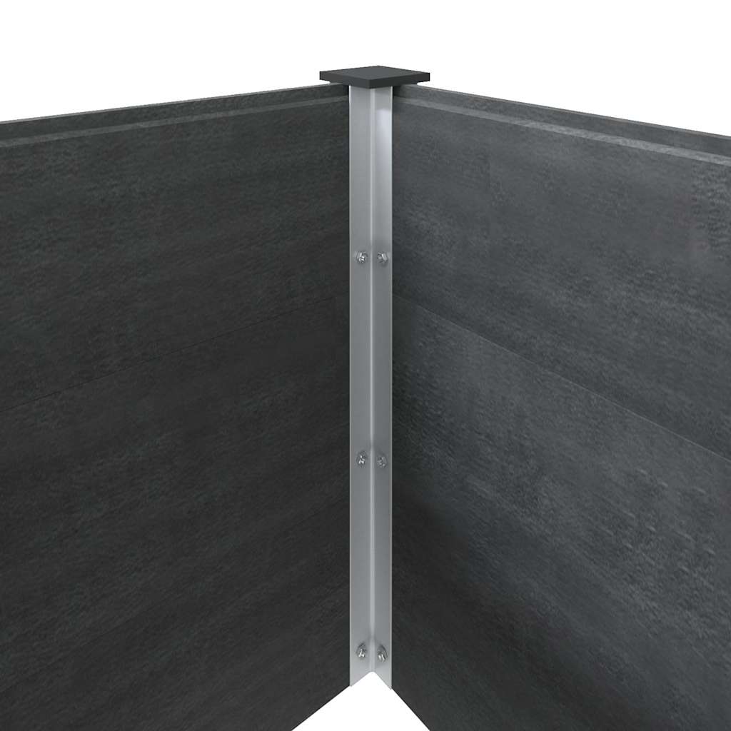vidaXL Ζαρντινιέρα Υπερυψωμένη Γκρι 200 x 100 x 91 εκ. από WPC