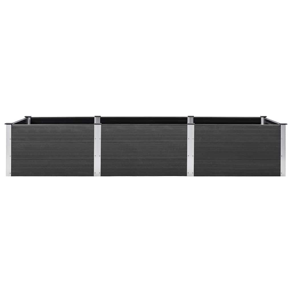 vidaXL Ζαρντινιέρα Κήπου Υπερυψωμένη Γκρι 300 x 100 x 54 εκ. από WPC