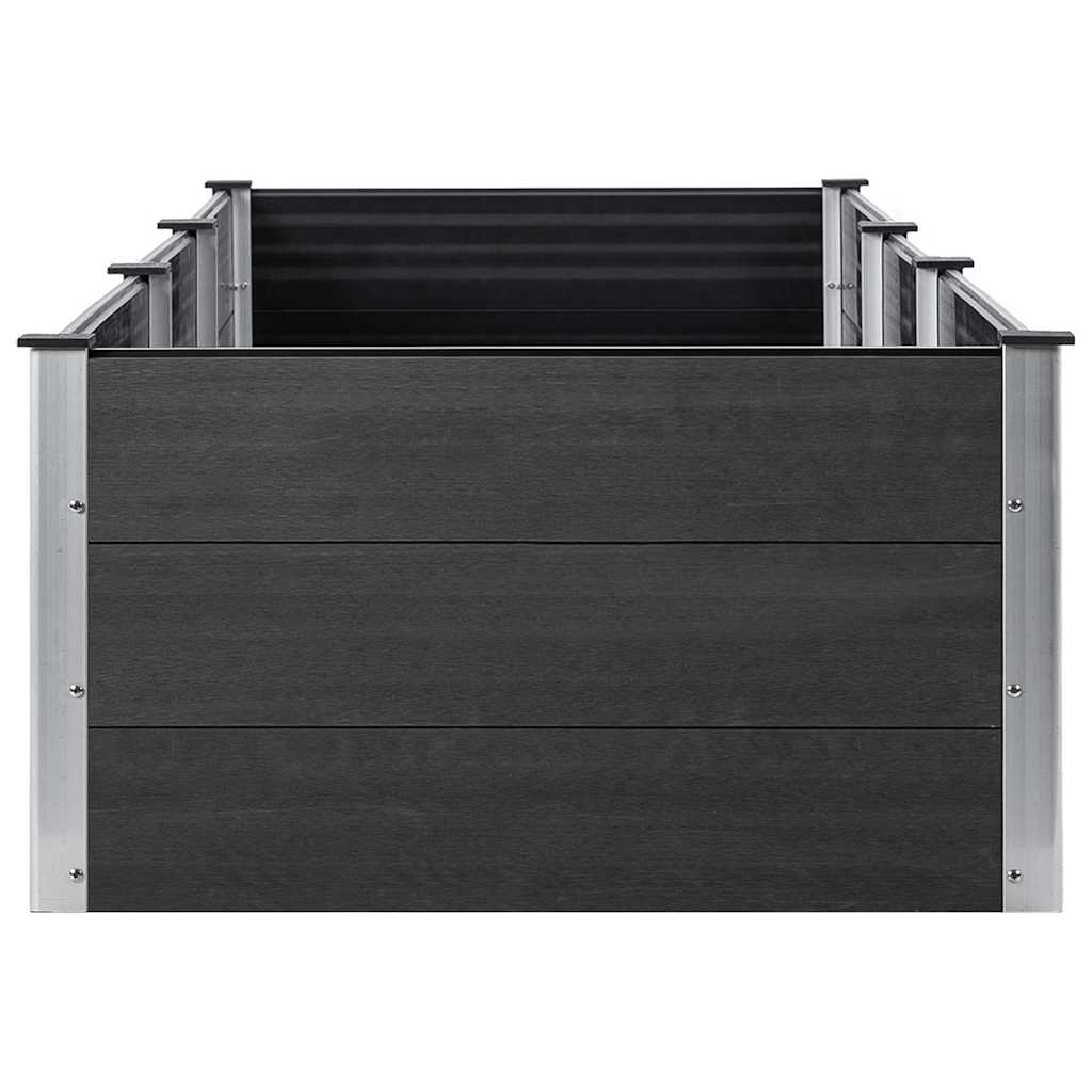 vidaXL Ζαρντινιέρα Κήπου Υπερυψωμένη Γκρι 300 x 100 x 54 εκ. από WPC