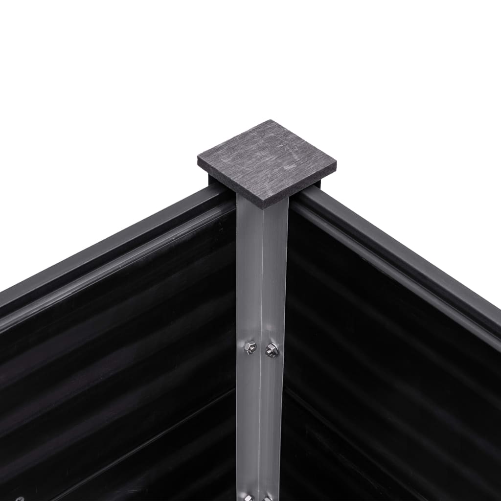 vidaXL Ζαρντινιέρα Κήπου Υπερυψωμένη Γκρι 300 x 100 x 54 εκ. από WPC