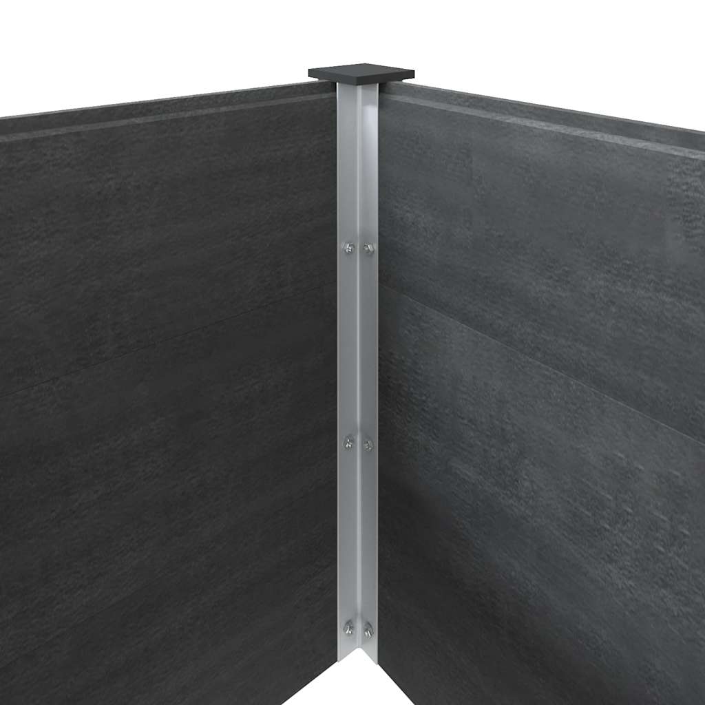vidaXL Ζαρντινιέρα Υπερυψωμένη Γκρι 300 x 100 x 91 εκ. από WPC