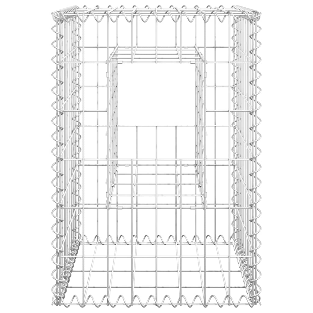 vidaXL Συρματοκιβώτια Στύλοι 2 τεμ. 40 x 40 x 60 εκ. Σιδερένιοι