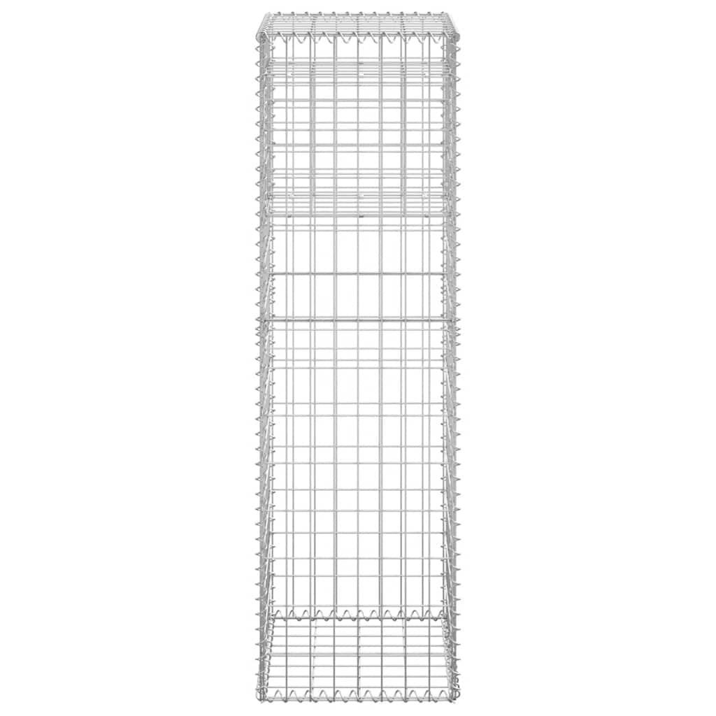 vidaXL Συρματοκιβώτιο Στύλος 40 x 40 x 140 εκ. Σιδερένιο