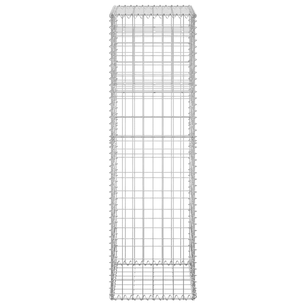 vidaXL Συρματοκιβώτια Στύλοι 2 τεμ. 40 x 40 x 140 εκ. Σιδερένιοι
