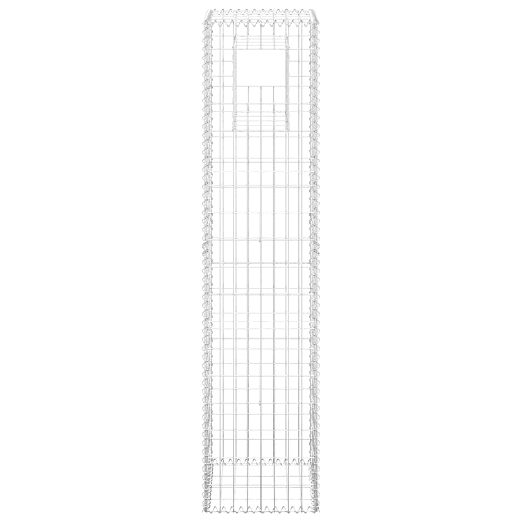 vidaXL Συρματοκιβώτιο Στύλος 40 x 40 x 180 εκ. Σιδερένιο