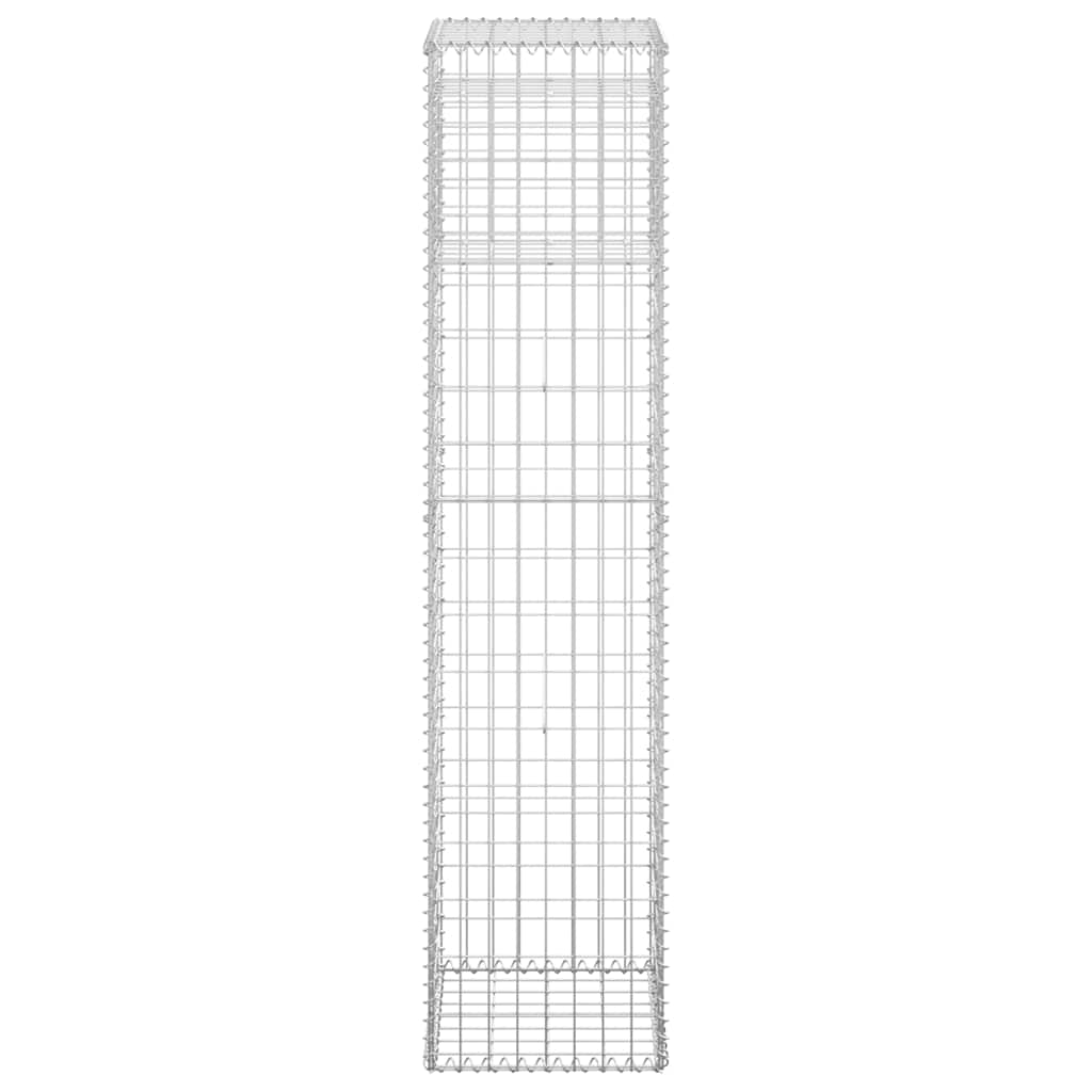 vidaXL Συρματοκιβώτιο Στύλος 40 x 40 x 180 εκ. Σιδερένιο