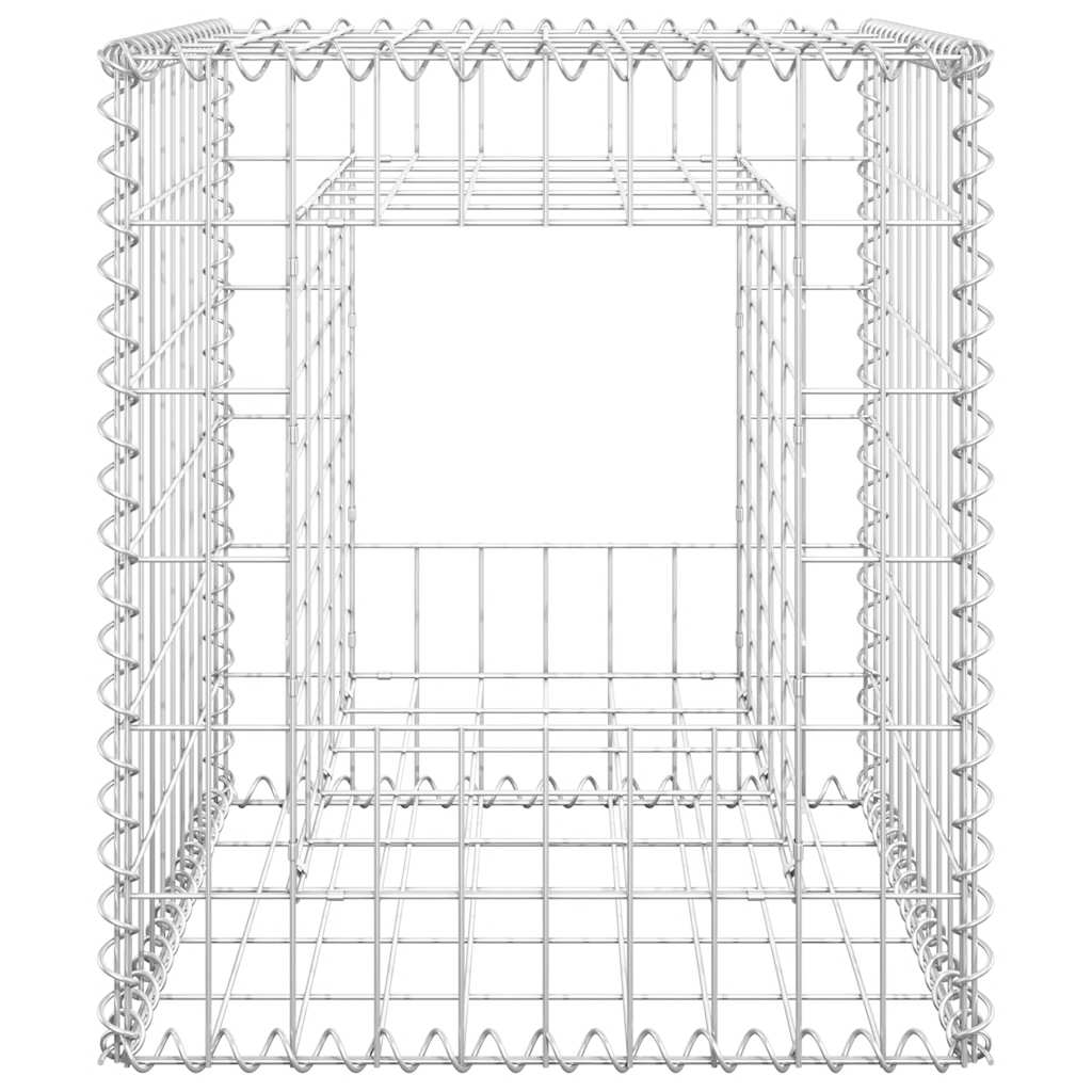 vidaXL Συρματοκιβώτια Στύλοι 2 τεμ. 50 x 50 x 60 εκ. Σιδερένιοι