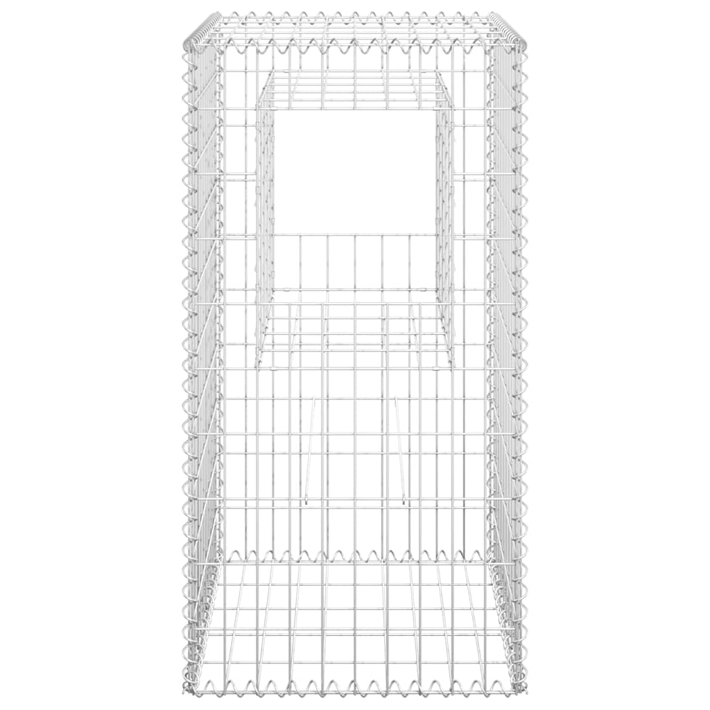 vidaXL Συρματοκιβώτια Στύλοι 2 τεμ. 50 x 50 x 100 εκ. Σιδερένιοι