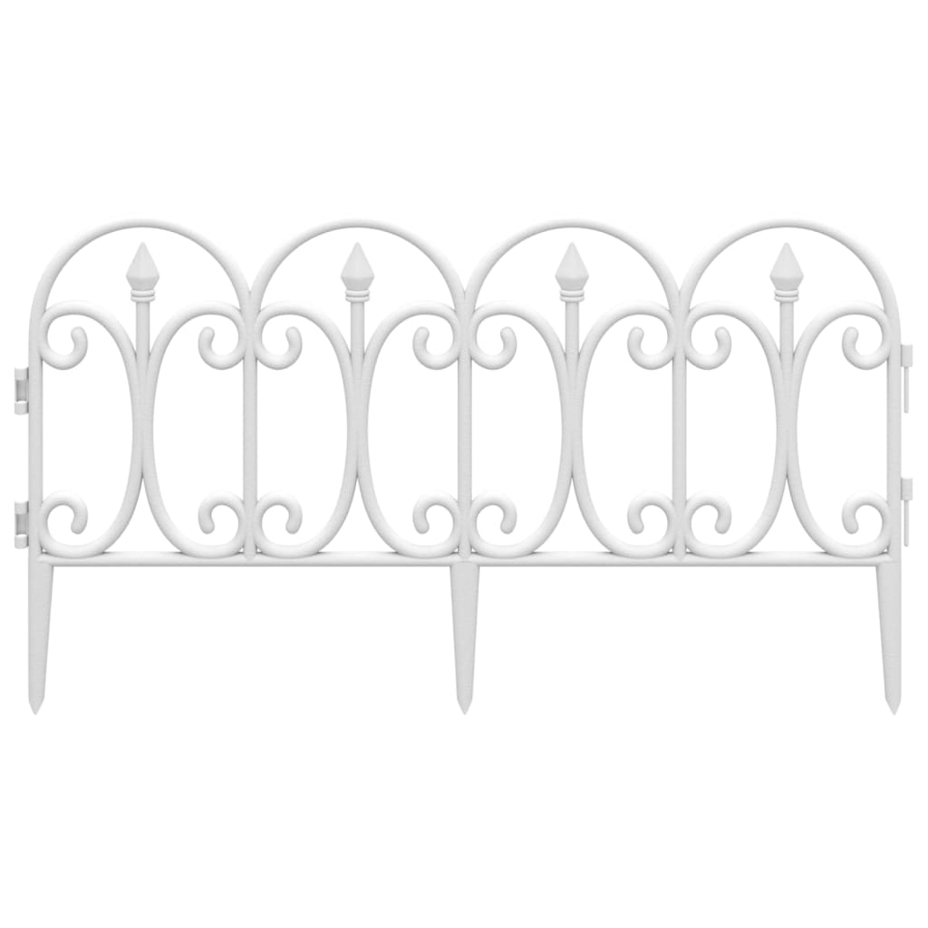 vidaXL Μπορντούρες Γκαζόν 17 τεμ. Λευκές 10 μ. από Πολυπροπυλένιο