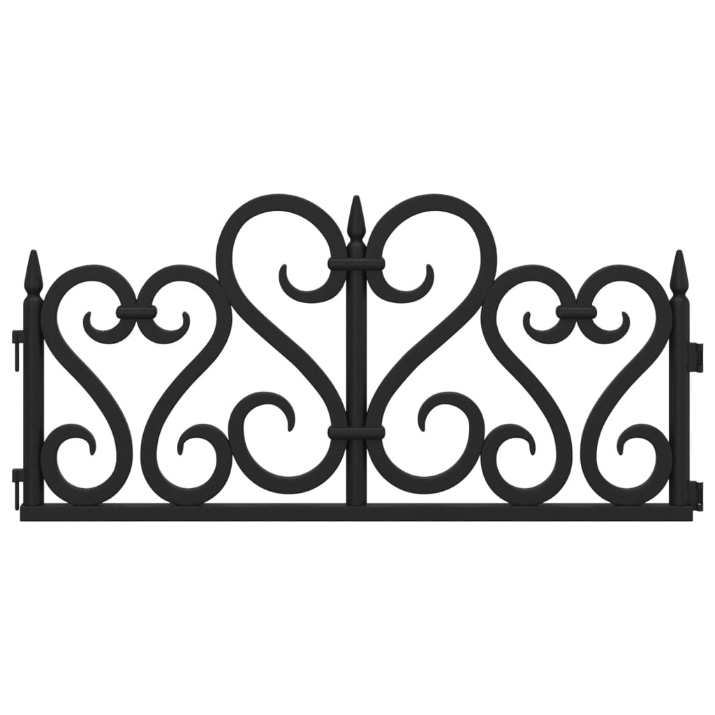 vidaXL Μπορντούρες Γκαζόν 17 τεμ. Μαύρες 10 μ. από Πολυπροπυλένιο