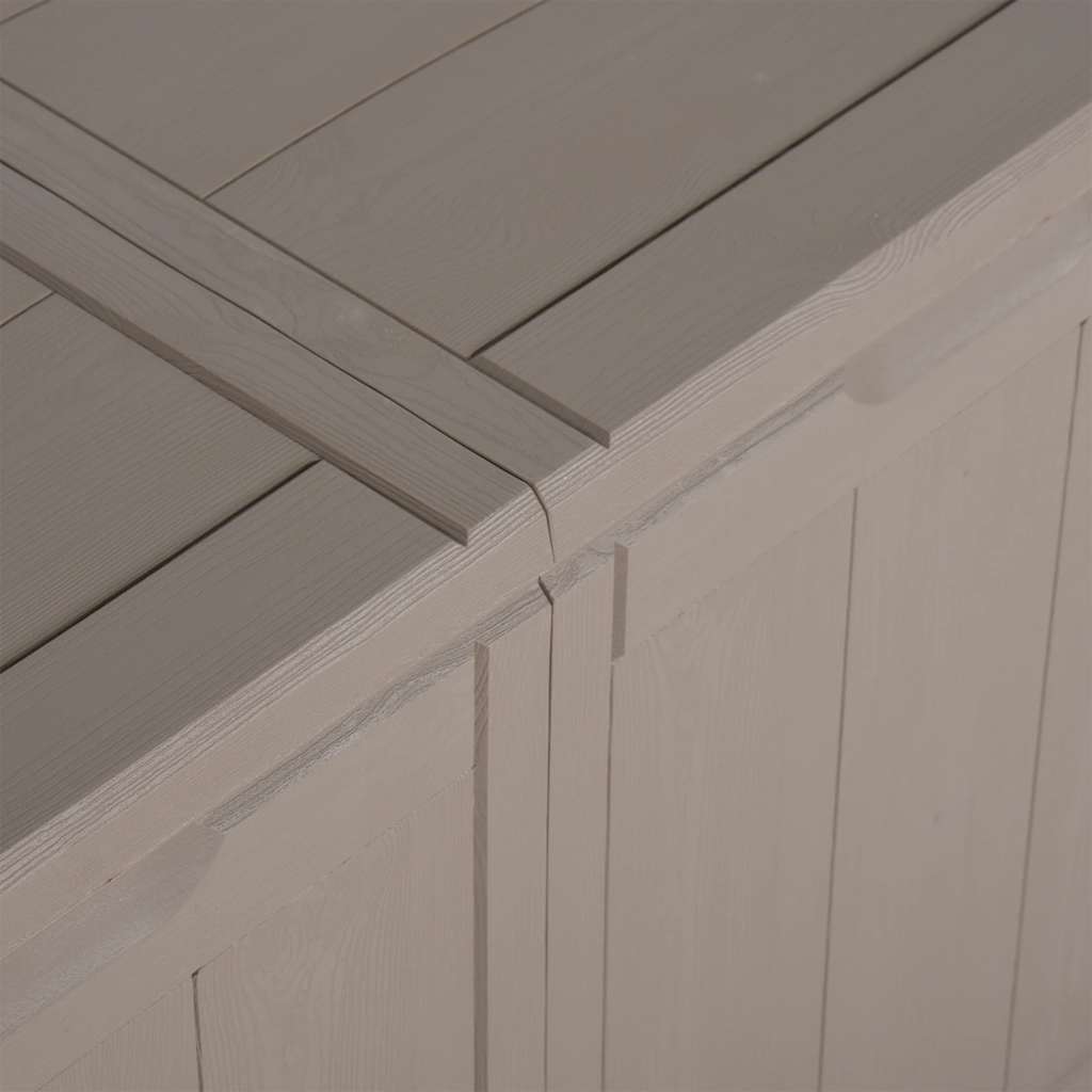 vidaXL Μπαούλο Αποθήκευσης Κήπου Καφέ 270 Λίτρα Όψη ξύλου από PP