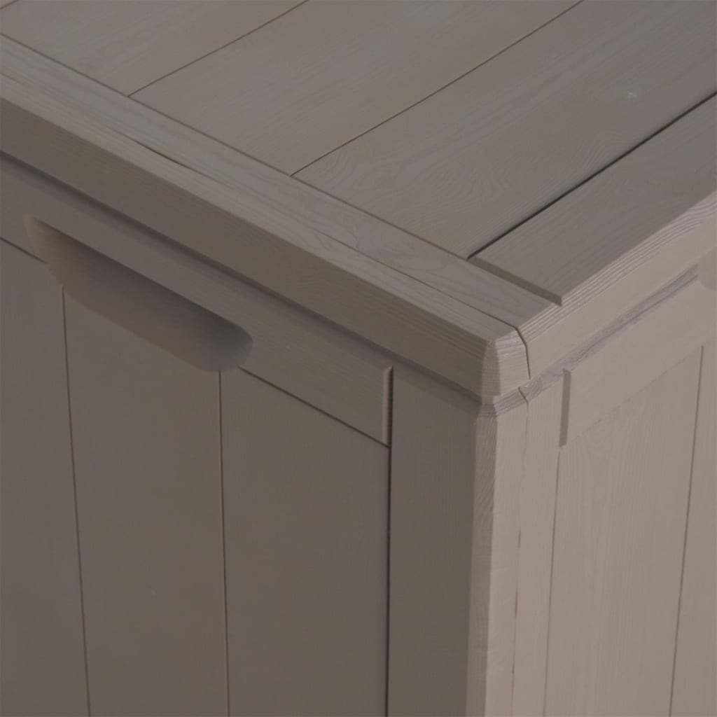 vidaXL Μπαούλο Αποθήκευσης Κήπου Καφέ 270 Λίτρα Όψη ξύλου από PP