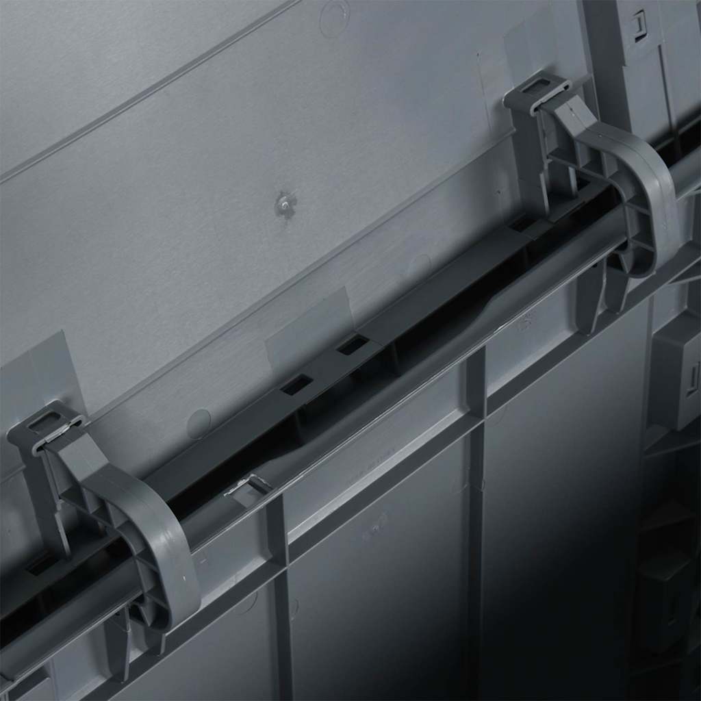 vidaXL Μπαούλο Αποθήκευσης Κήπου Γκρι 90 Λίτρα Όψη ξύλου από PP