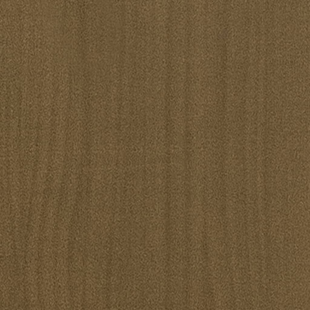 vidaXL Κομοδίνο Καφέ Μελί 35,5 x 33,5 x 41,5 εκ. από Μασίφ Ξύλο Πεύκου